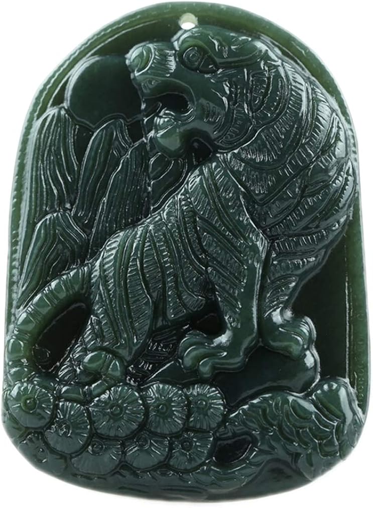c1lint7785631 Fashion Classic 100 Pure Natural Green Jade Tiger