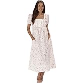 The 1 for U Night Gowns for Ladies - Summer Nightgowns for Women, Lara 100% Cotton Gown
