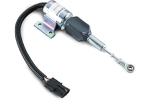 KD KISONIED 3932529 Fuel Shut Off Solenoid 3930658 3935431 3939700 SA-4756-12 J932529 Replacement for Cummins Engine 4BT 5.9L, 6BT 5.9L Hyundai R130 R170 Case IH 12VDC