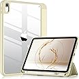 Wenlaty Compatible with iPad (A16) 11th Generation Case 11 Inch 2025, for iPad 10th Generation Case 10.9 Inch 2022 with Pencil Holder, Trifold Stand Protective Clear Back, Auto Wake/Sleep, Starlight