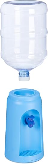 Relaxdays Mini Water Dispenser 4.5L Blue Office Drink Fountain Tabletop Tap view 6