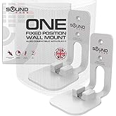Sound Bass ONE, ONE Gen 2, ONE SL & Play:1 Wall Mount Bracket, Twin Pack [2pcs], White, Compatible with Sonos ONE, ONE Gen 2, ONE SL & PLAY1 Speaker