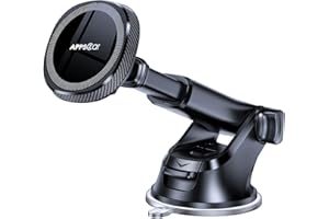 APPS2Car for MagSafe Car Mount, Magnetic Phone Holder for Car Dashboard Windshield iPhone Car Mount Holder Compatible with iPhone 15 14 13 12 Pro Plus Max Mini MagSafe Mount, 17 Strong Magnets