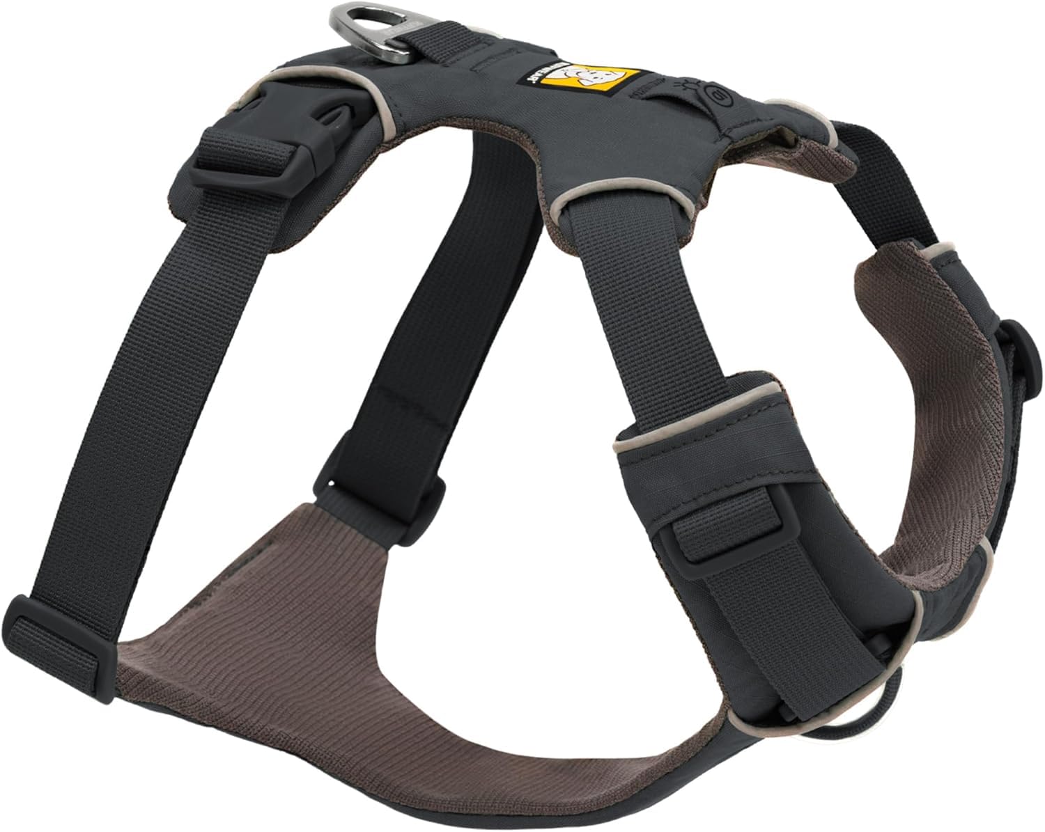 Photo 1 of Ruffwear, Front Range Dog Harness, Reflective Soft Padded Everyday Harness with Dual Leash Clips, Adjustable and Lightweight Fit for Training or Walking for All Dogs, Basalt Gray, Large/X-Large