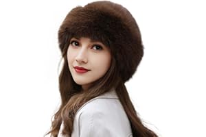 YEKEYI Women's Faux Fur Warm Hat Fashion Hat for Winter Faux Mink Hat Versatile New Winter Beret Bucket hat
