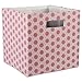 DII Hard Sided Collapsible Fabric Storage Container for Nursery, Offices, & Home Organization, (11x11x11) - Honeycomb Rose