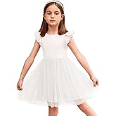 Arshiner Toddler Tutu Dress Little Girls Fluffy Summer Dresses Casual Party Tulle Sundress for Kids 2-6Y