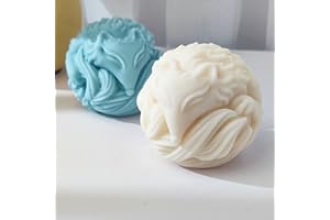 ESEDAGE Fox Resin & Silicone Animal Molds - 3D Fox & Candle Molds for Soap & Candle Making
