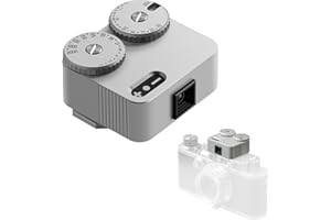 TTARTISAN Light Meter II, Adjustable ISO Aperture and Shutter Speed with Cold Shoe Lightmeter for Film Camera Light Meter Photography (Silver)