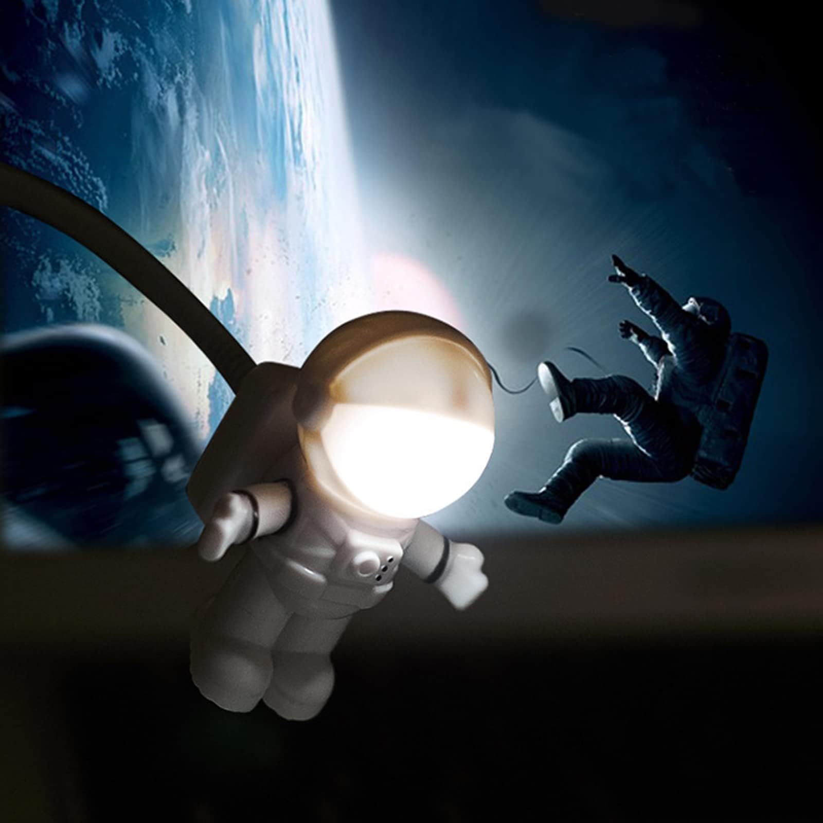 Photo 1 of LynsaTac Creative Astronaut USB Light Flexible USB Led Light for Notebook Laptop, Desktop, PC and MAC Computer, Power from Power Bank or Laptop