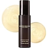 Nature Republic Ginseng Gold Silk Facial Toner, Hydrating Glow Toner, Niacinamide & Silk Amino Acid, Royal Jelly Extract, Korean Skin Care for All Skin Types 130 ml / 4.39 Fl. oz.