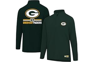 Ultra Game NFL Official Adults Super Soft Quarter Zip Long Sleeve T-Shirt