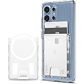 Spigen for MagSafe Wallet, Holds 3 Cards, Ultra Hybrid Compatible with Galaxy S25/Ultra/Edge/Plus Z Fold 7 Pixel 10 Pro/Pro XL/Fold iPhone 17/16/15/14/13/12, Plaud Note, Card Holder - CC MagFit