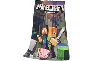 SAEVCUH Games Blanket for Boys Cartoon Throw Blankets Soft Flannel Fleece Nap Quilt for Bed Room Decor Couch Outdoor Travel Christmas Kids Men Gifts (MC 4, 50 * 40 in)