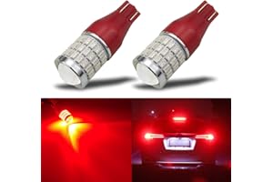 iBrightstar 912 921 LED Bulb for Tail 3rd High Mount Brake Lights High Power with Projector Error Free T15 906 922 W16W Bulbs, Brilliant Red