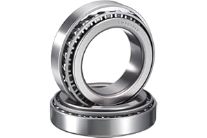 HIPicco 2 Pack LM501349/10 Tapered Roller Bearing Cone and Cup Set, 1.625" Bore 2.875" OD 0.7712" Cup Width, Chrome Steel Taper Bearings Set, ABEC-3