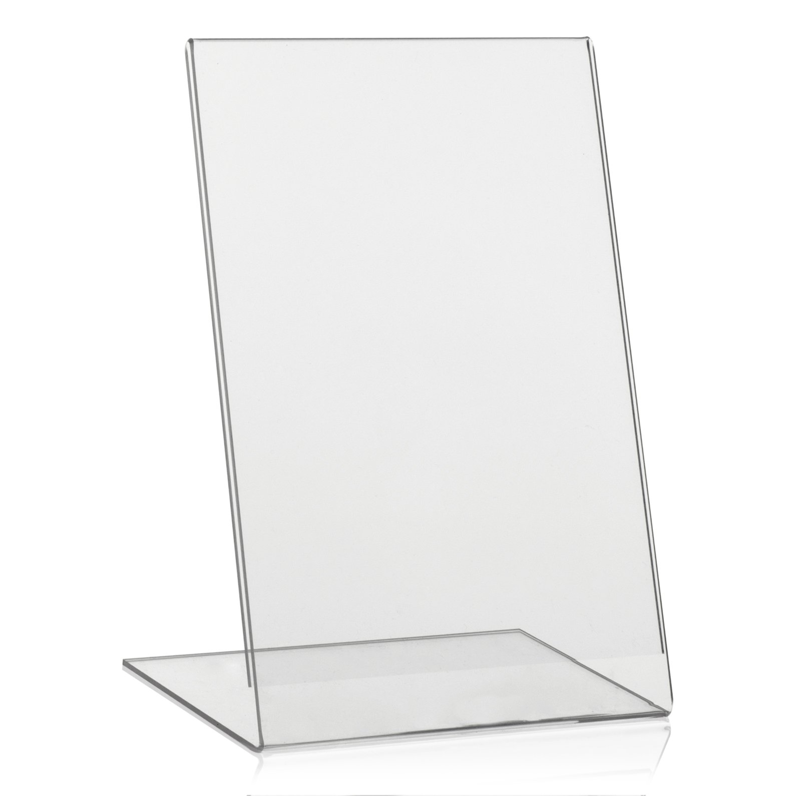 Vitadisplays 5 Pieces DIN A5 Table Stand, Advertising Stand, L Stand, L Stand in Portrait Format, Table Stand Made of Original Plexiglas