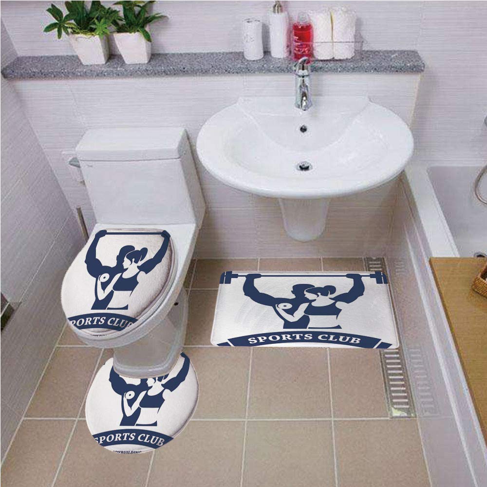 Amazon Com Bath Mat Set Round Shaped Toilet Mat Area Rug Toilet Images, Photos, Reviews