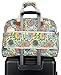 Travel Duffle Bag,Malirona Weekender Overnight Gym Bag for Women Large Carry On Bag with Zip Pocket for Women Girls Travel, Gym, Yoga, (Flower)