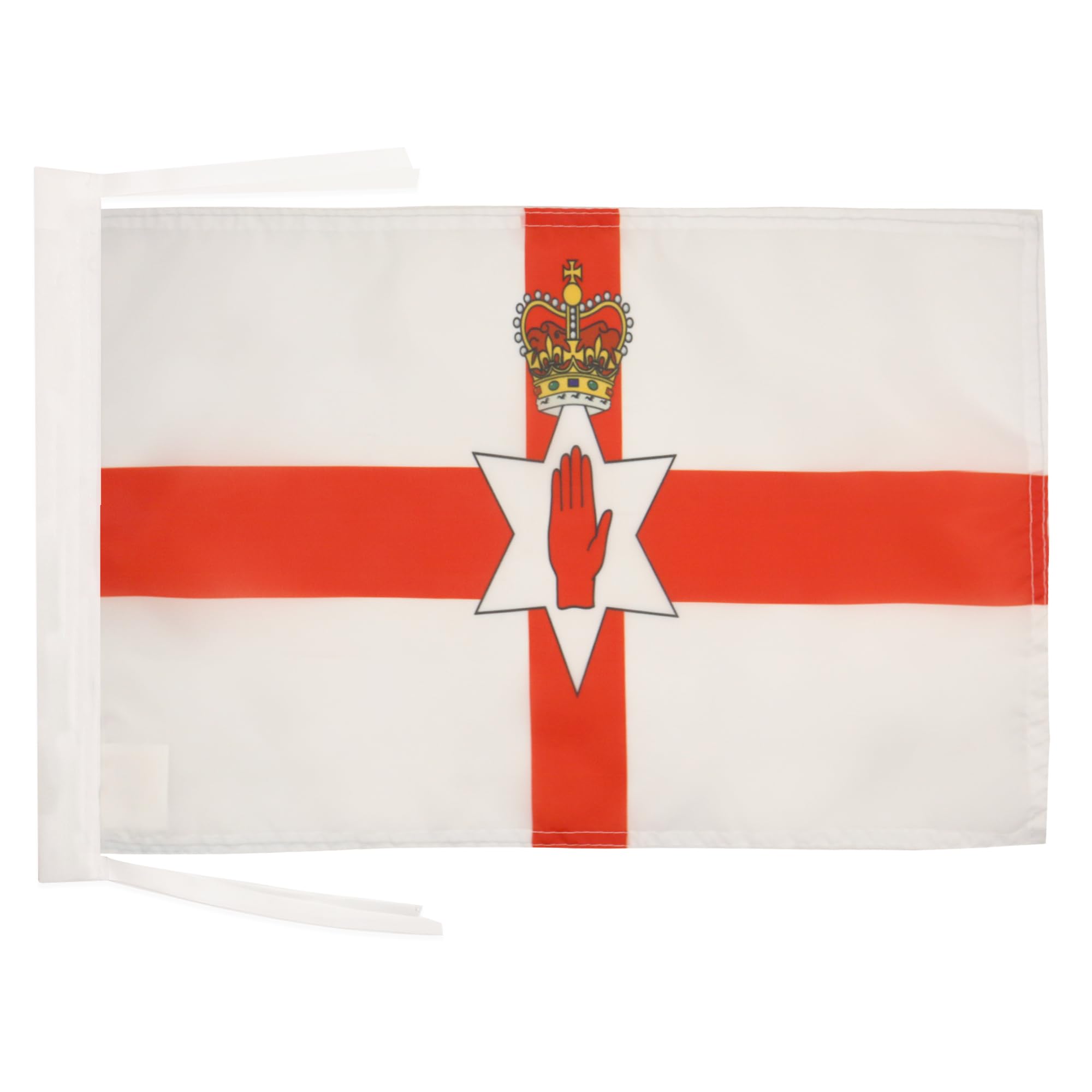 AZ FLAG - Northern Ireland Flag - 18'' x 12'' - 100% Polyester Irish Small Banner with Two Cords - Fade Resistant - Vivid Colors - 18x12 in - 45x30 Cm โ image 1