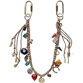 LSBDJDL Chain Beaded Rope Braided Keychain for Handbag Purse Backpack Accessories for Bag Purse Accessories for Women