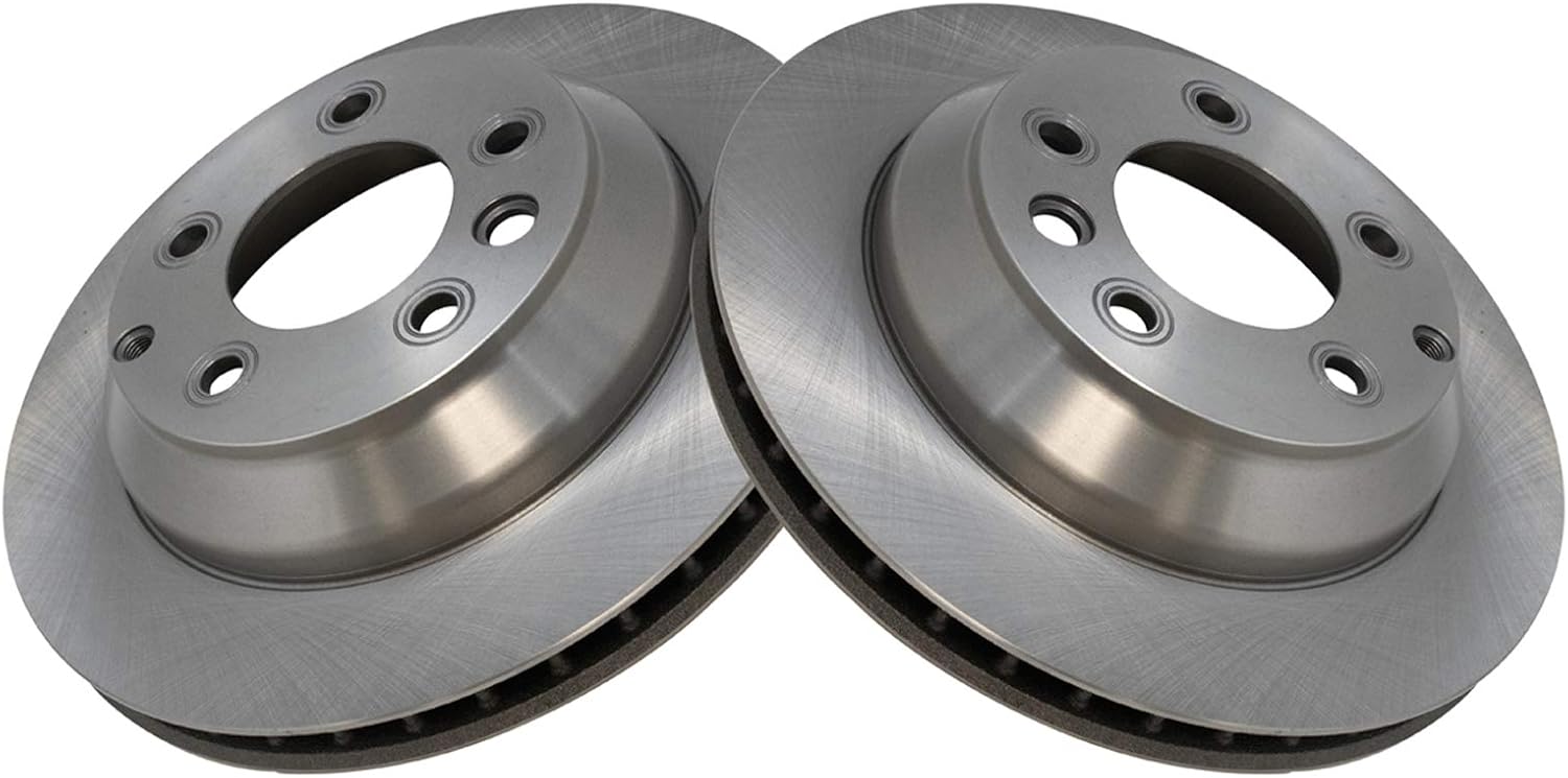Brake Rotor Rear Pair Set LH RH Compatible With Audi Q7
