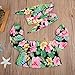 2017 Baby Girls Off Shoulder Boho Print Floral Blouse Top + Bandage Headband Outfit Set (4-5 Years, A)