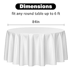 Kopokita 2 Pack White Round Disposable Plastic