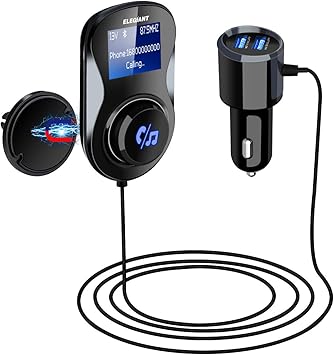 Elegiant Bluetooth Fm Transmitter Bluetooth Car Radio Adaptor