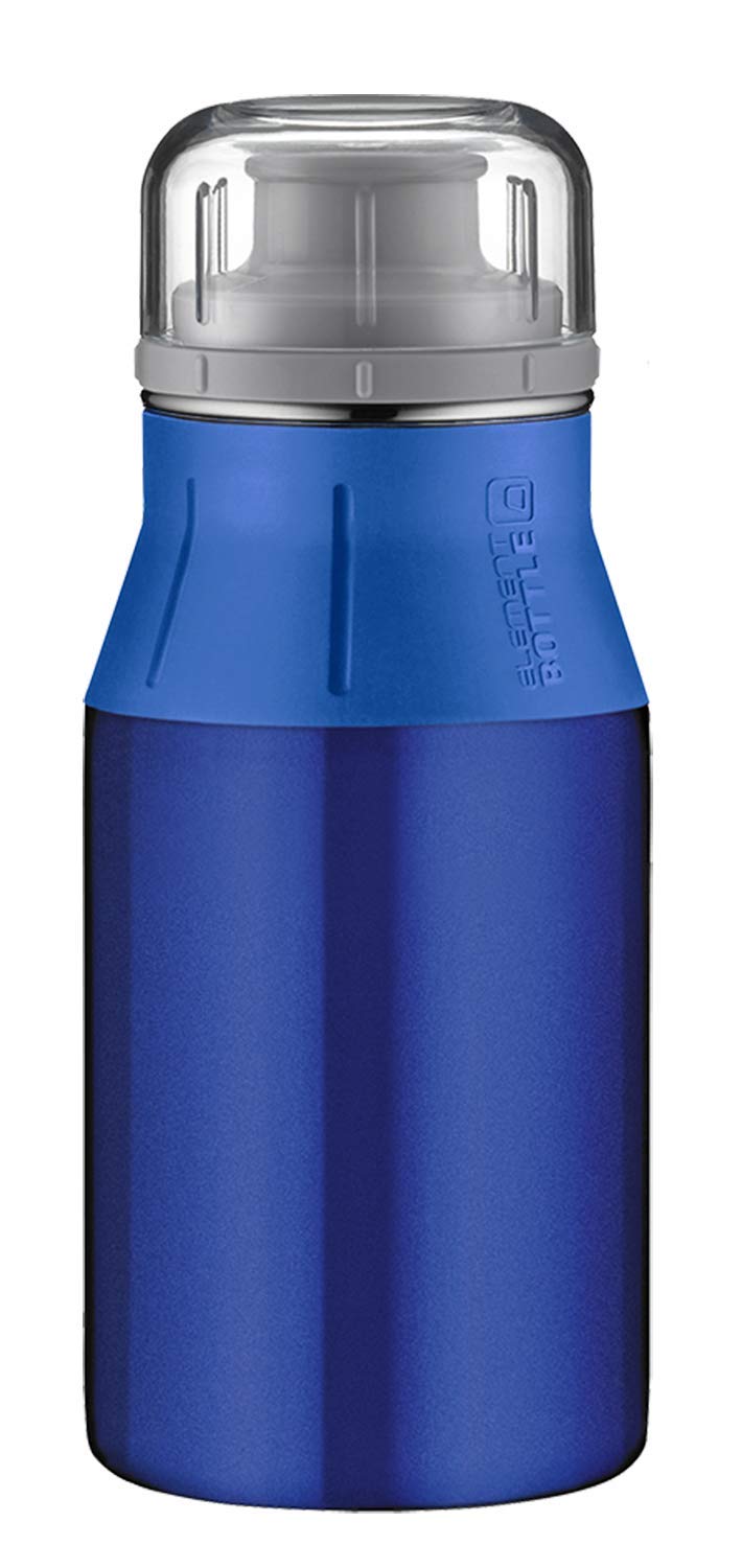alfi ElementBottle Real Pure 5357.132.040 Stainless Steel Water Bottle 400 ml Leak-Proof Dishwasher Safe BPA- โ image 1