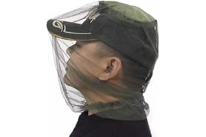 Mosquito Head Net for Insect - Fishing Mosquito Net with Fly & Bug Protection for Camping, Hiking, Fishing, Gardening, Safari