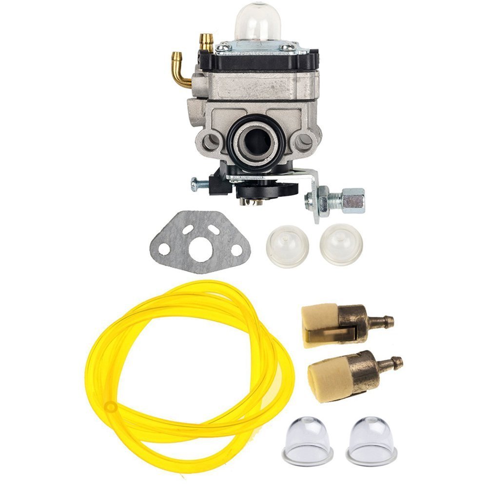 OxoxO Carburetor Carb with Primer Bulb Gasket Fuel Line Filter Compatible with Honda GX31 GX22 FG100 Little Wonder Mantis Tiller HHE31C HHT31S UMK431 UMK431K1 String Trimmer Brush Cutter