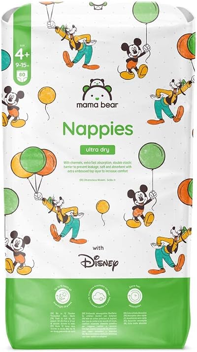 Mama Bear Disney Ultra Dry Nappies Size 5+ 11-17 kg 72 Diapers