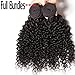 Beauty Forever Hair Unprocessed Brazilian Virgin Curly Hair Weave 3 Bundles with 1piece Free Part Lace Closure 100% Human Hair Extensions Natural Color (22 24 26 +20closure)