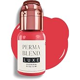 Perma Blend Luxe Lip Pigment Ink, Professional Lip Tattoo Microblading Supplies, Vivid Koral, .5 oz