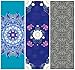 Heathyoga Yoga Towel, Exclusive Corner Pockets Design + Free Spray Bottle, 100% Microfiber Yoga Mat Towel for Hot Yoga, Pilates and Fitness