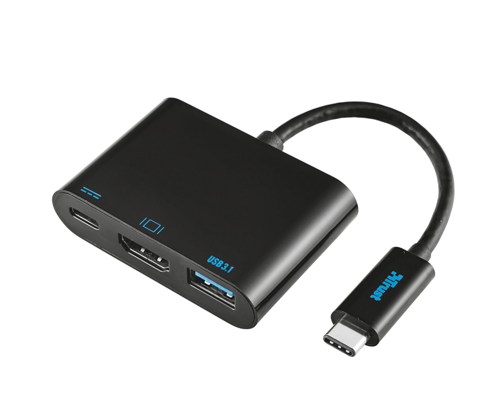 Trust USB Type-C Multiport Adapter, Black