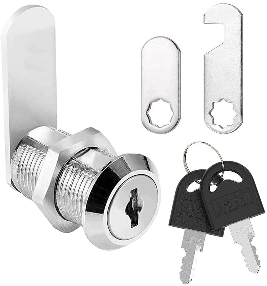 Litensh 25mm Security Mailbox Lock, Letter Post Box Cabinet Drawer Cam Lockwith Keys, Toolbox Door Cupboard Lever Furniture Locks Locker (1, 25mm)