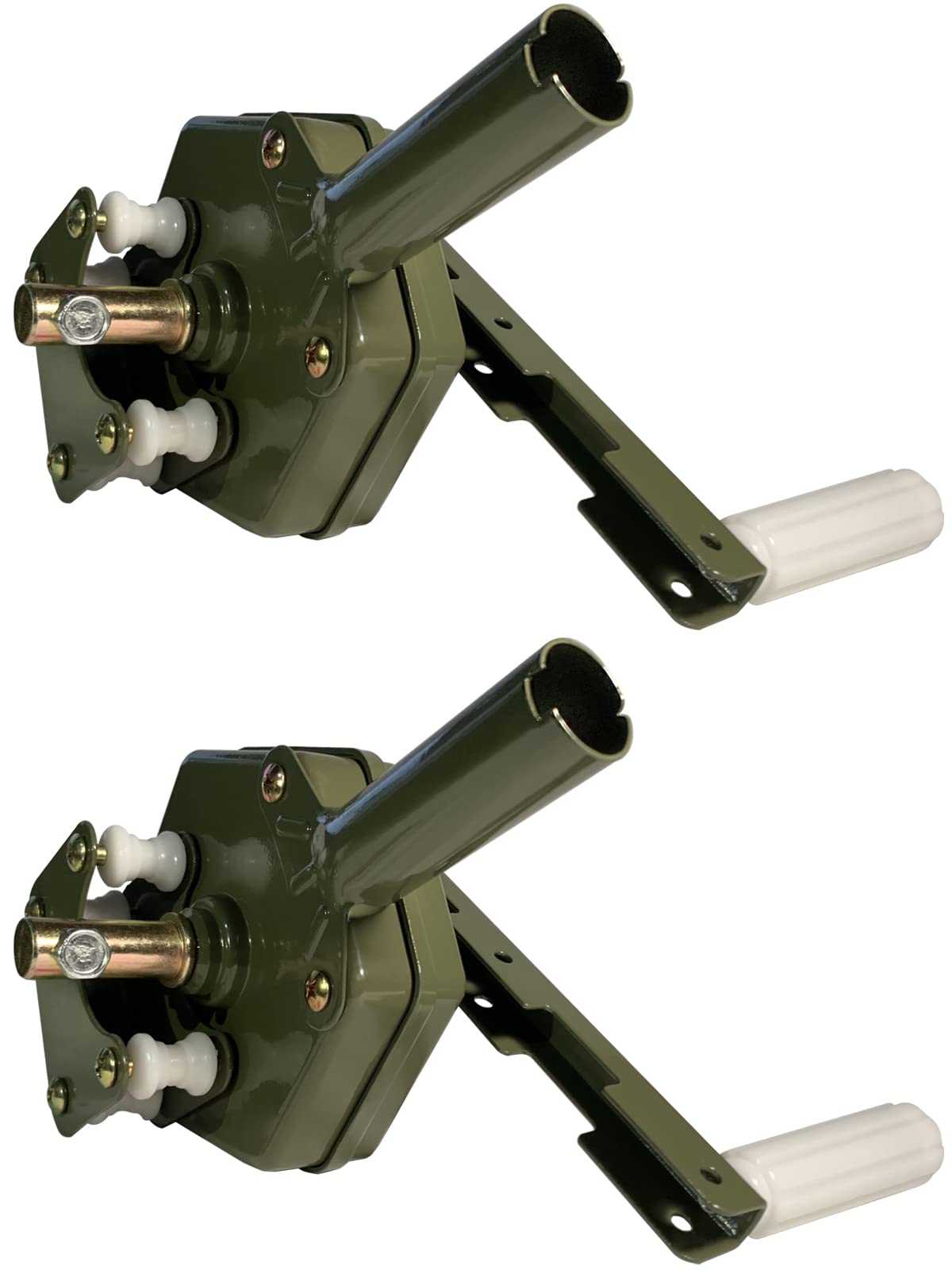 Photo 1 of UYGALAXY 2PCS Greenhouse Sidewall Manual Film Roll up Hand Crank Winch for Greenhouse Ventilation ?Agricultural