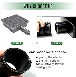 UNI-DRAIN Catch Basin Downspout Extender, Gutter