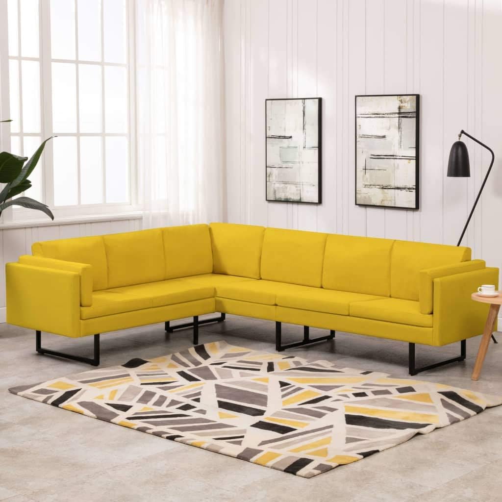 Mustard Yellow Sectional Sofa canvasvalley