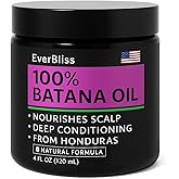 EverBliss New Raw Batana Oil for Hair Growth,Dr. Sebi Unrefined and Organic Batana Oil from Honduras for Hair Growth,Prevent Hair Loss,Unrefined Cold Pressed Cosmetic Scalp Mask for Men & Women (4oz)