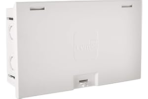 Leviton Compact Structured Media Enclosure with Cover, Empty, 47605-MDU, White