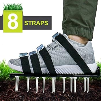 Lawn Aerator Shoes Amazon - Amazon.com : Lawn Aerator Shoes - Spiked W/5 STRAPS ... / If you want to aerator your lawn with so much ease these aerator shoes from sigutie are the best choice for you.