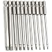 Torx Screwdriver Bit,CSDYNG 11 Pieces 1/4 Inch Hex Shank T6-T40 S2 Steel Torx Security Head Drill 3 Inch Length Power Tools
