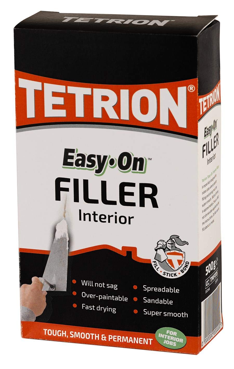Tetrion Easy-On Filler 500g | High-Performance, Smooth & Fast-Setting Multi-Purpose Filler for Interior Repairs