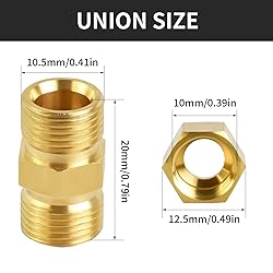 MuHize Brass Compression Union for 1/4