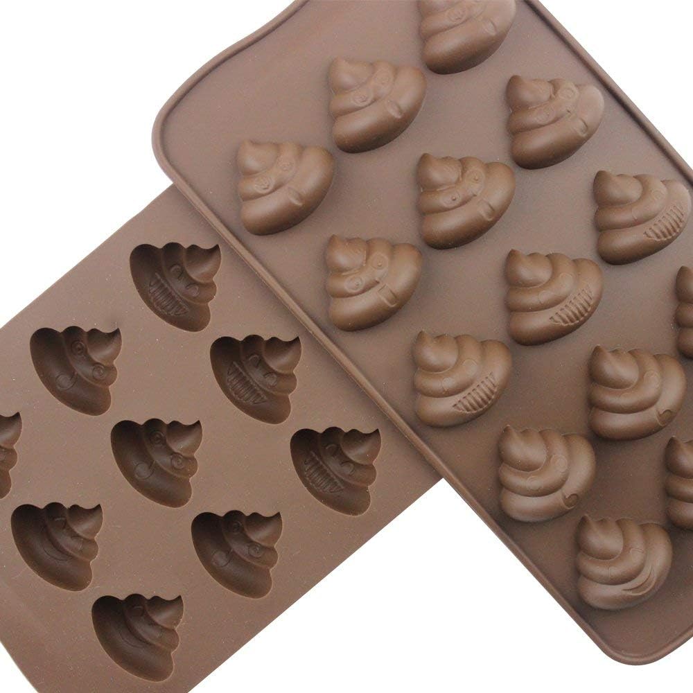 Napravi Rs Ustensiles A Patisserie Patisserie Hello Union Emoji Chocolat Moule Merde En Forme De Bonbons Faire Des Moules Mignon Silicone Cuisson Au Four Plateau A Glacons Mini Pudding Gummy Maker 3 Pcs Merde