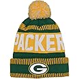 NFL Kids Youth 8-20 One Size Team Color Primary Logo Official Sports Tech Knit Cold Weather Football Pom Beanie Hat