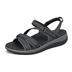 Orthofeet Women's Orthopedic Black Water-Friendly
